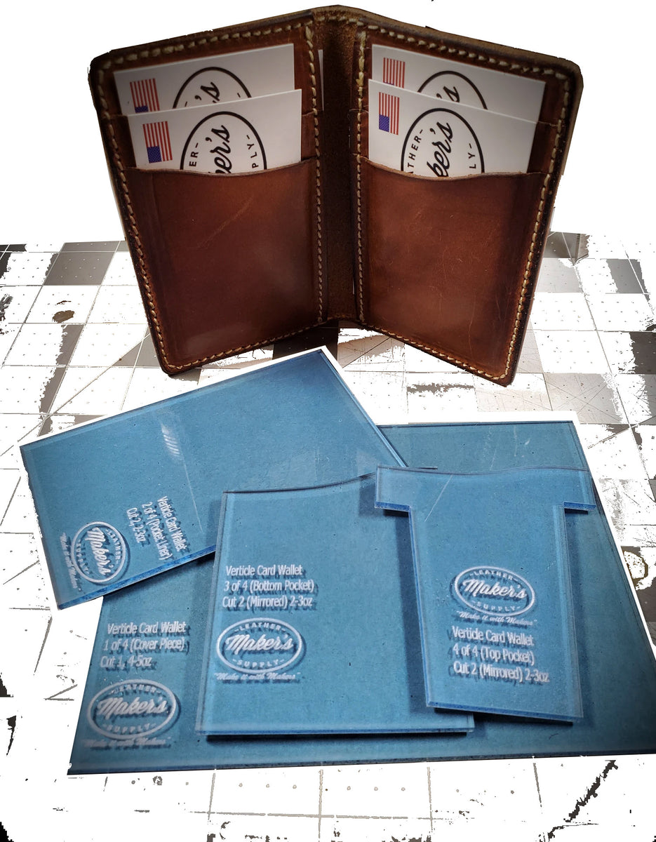 Maker's Leather Supply Tri-fold Wallet Template Set