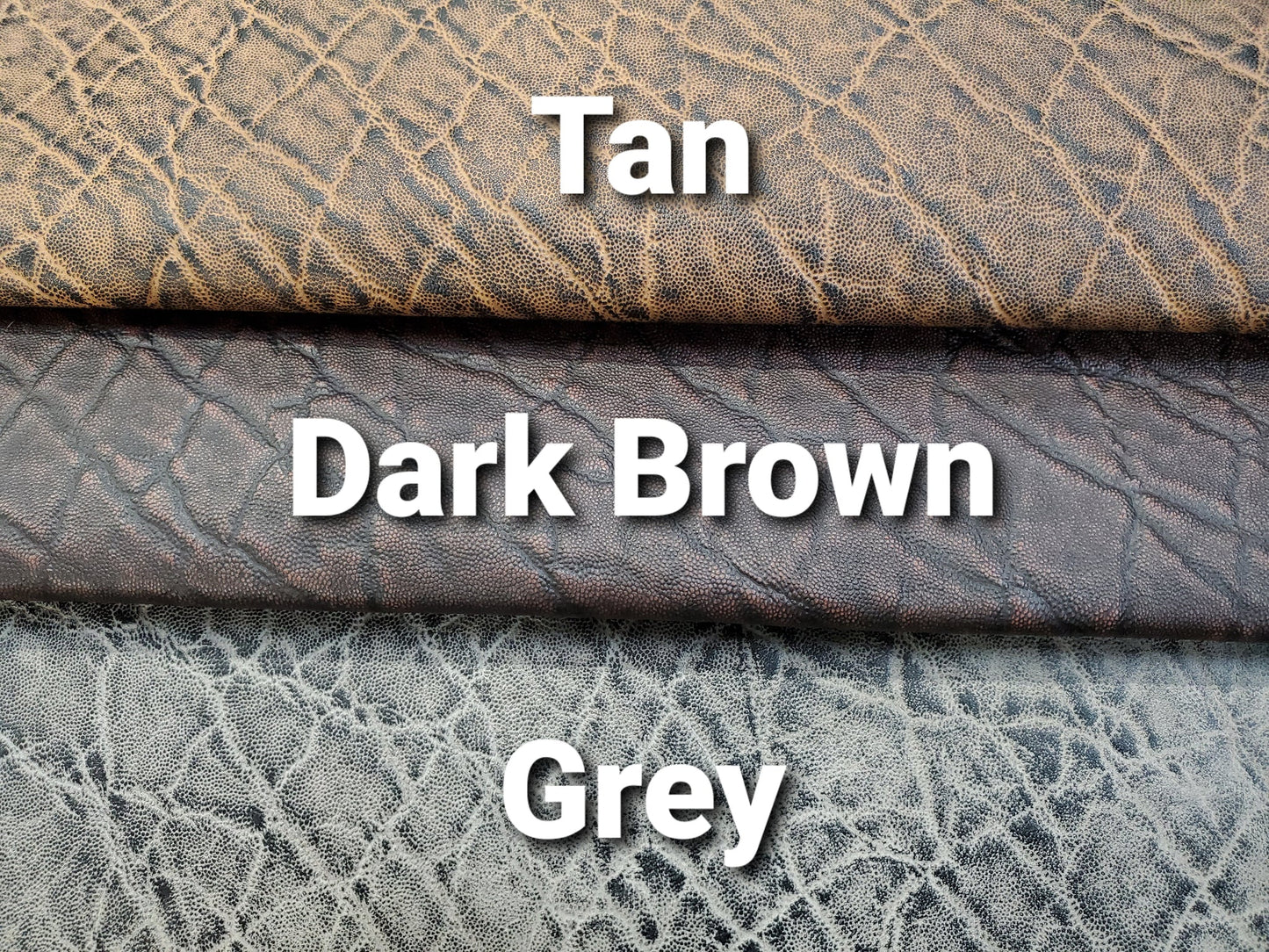 Elephant Embossed Leather Sides - 3 colors
