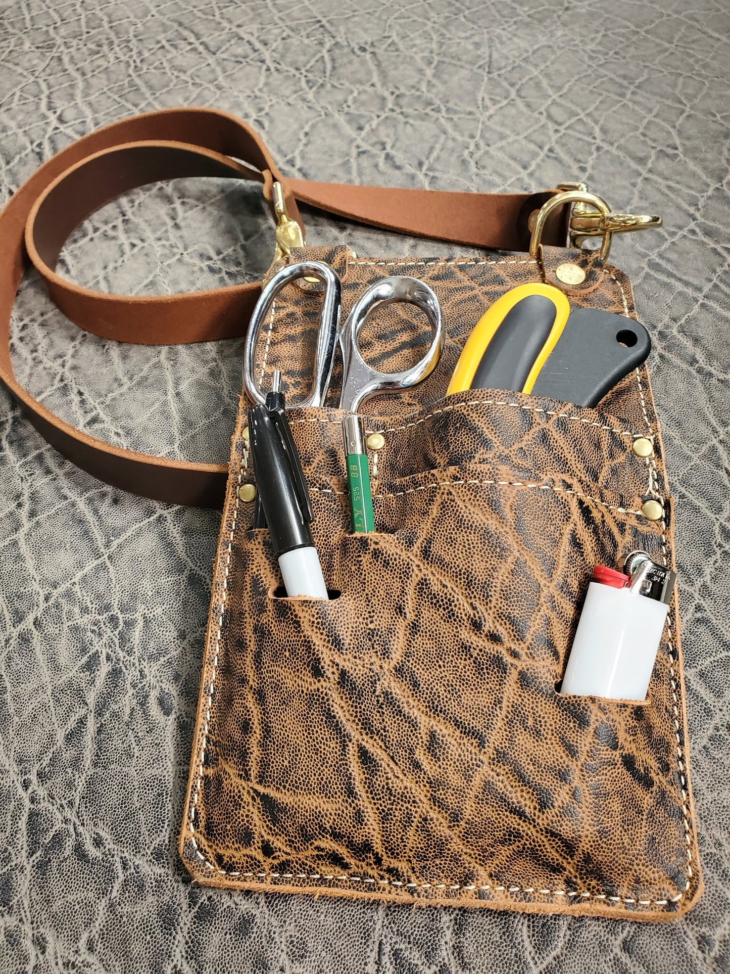 Elephant Embossed Leather Sides - 3 colors