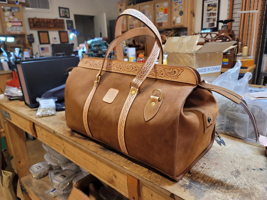 Paper Pattern Stockyards Duffell Bag