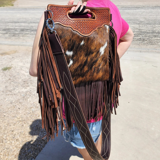 Fringy Cowhide Purse Acrylic Template Set