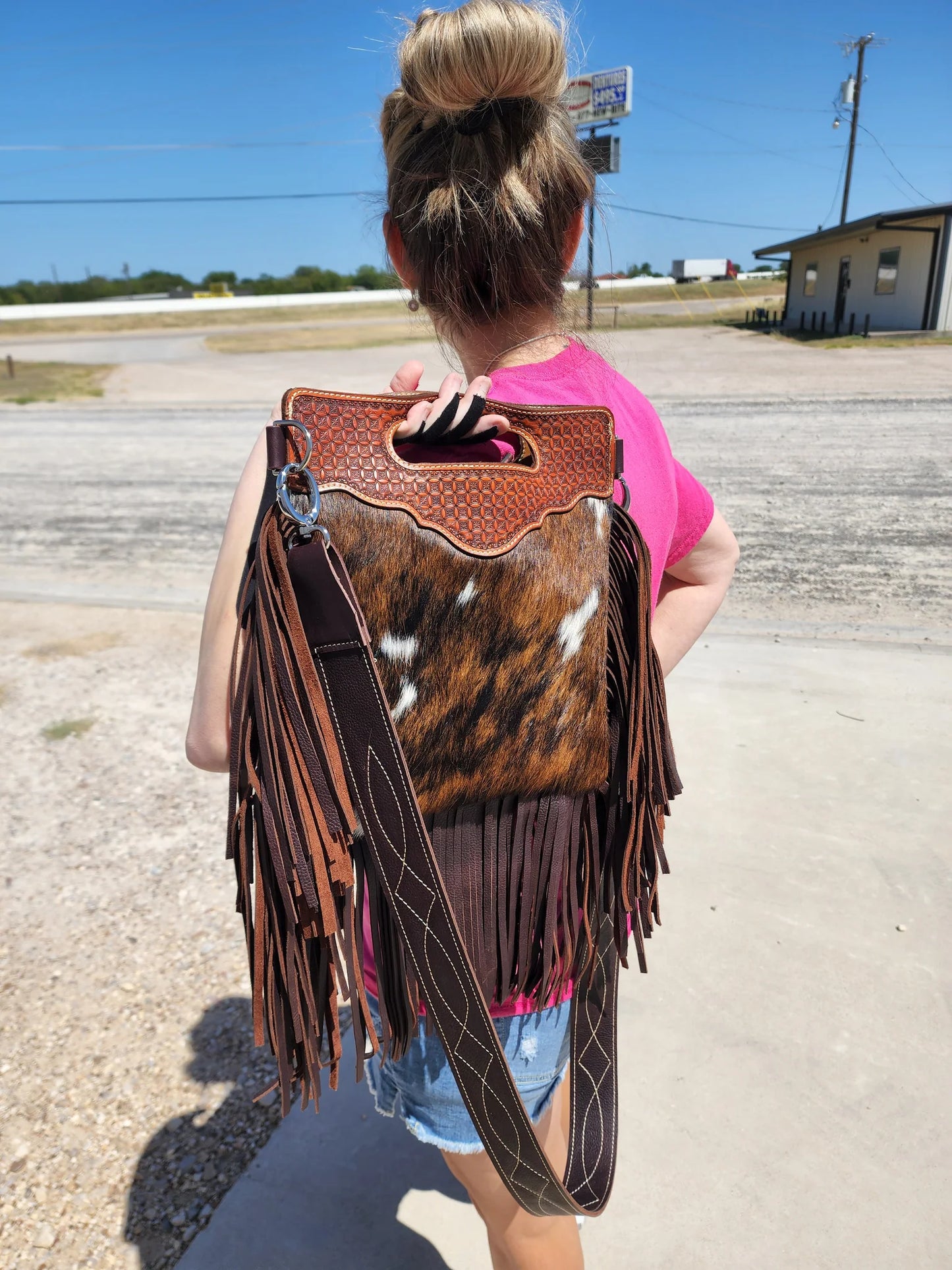 Fringy Cowhide Purse Acrylic Template Set