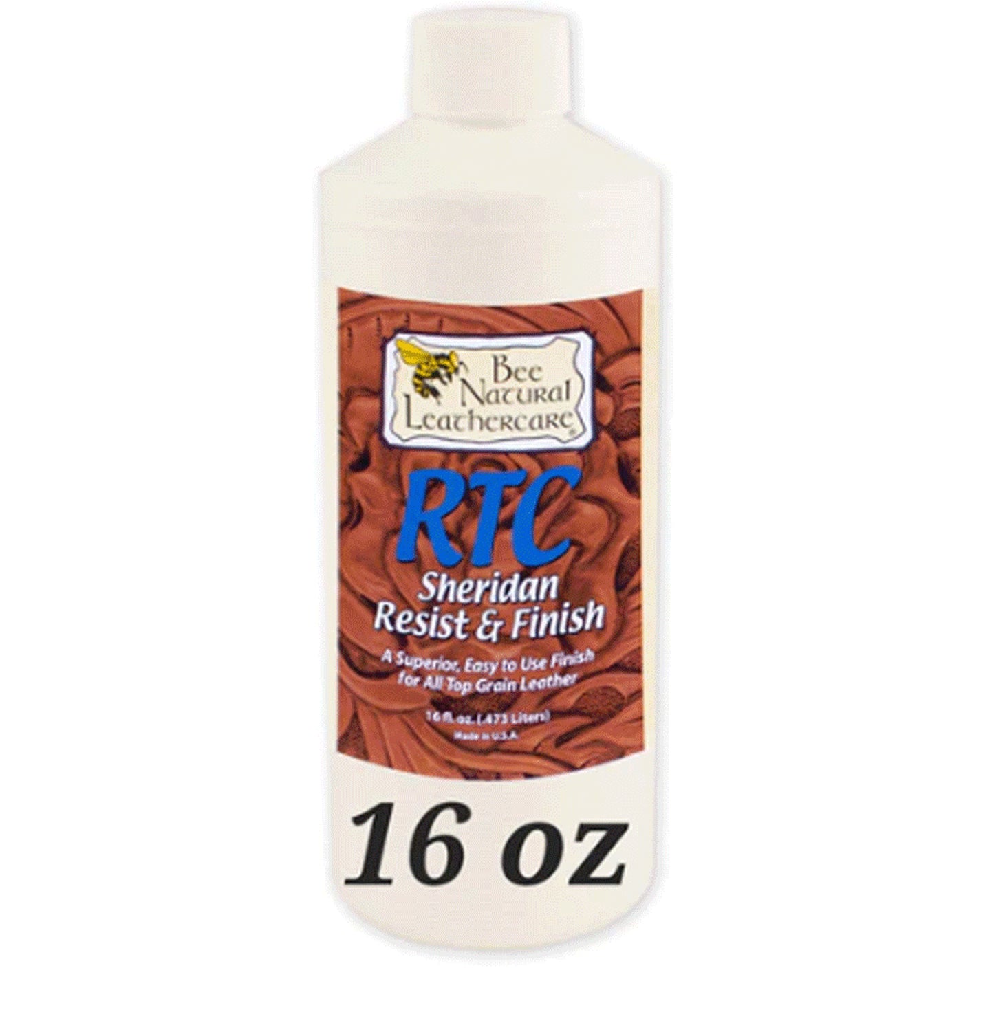 Just Arrived RTC Sheridan Resist & Finish 16oz - Bee Natural Leathercare