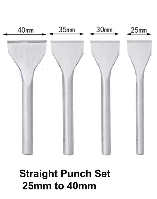 Straight Punch Set Large (25mm, 30mm, 35mm, 40mm)
