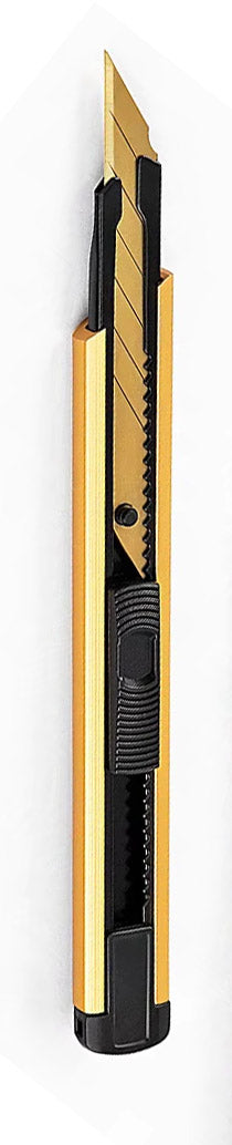 Precision Leather Snap Blade Knife - 9mm replaceable blades.