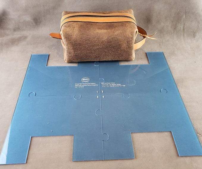 Dopp Kit (Shaving Kit) Template Set Template Makersleathersupplyaustralia