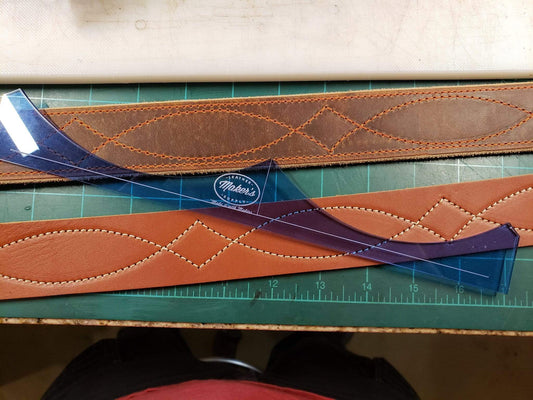 "Gunslinger" stitch line template Template Makersleathersupplyaustralia