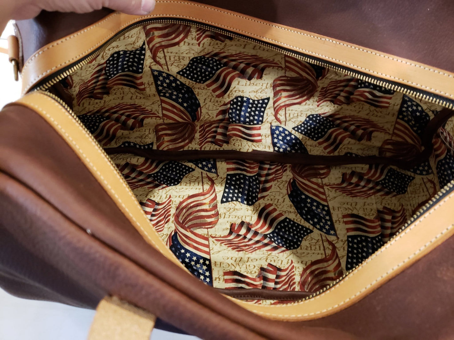 Paper Pattern Overnight Bag
