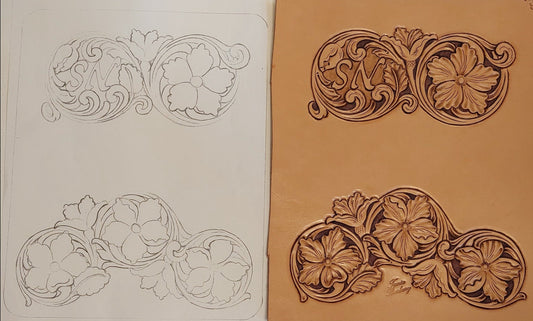 Pattern Download for our Phone/Wallet Clutch Template by Tania Burbury Leatherwork - Free!!!