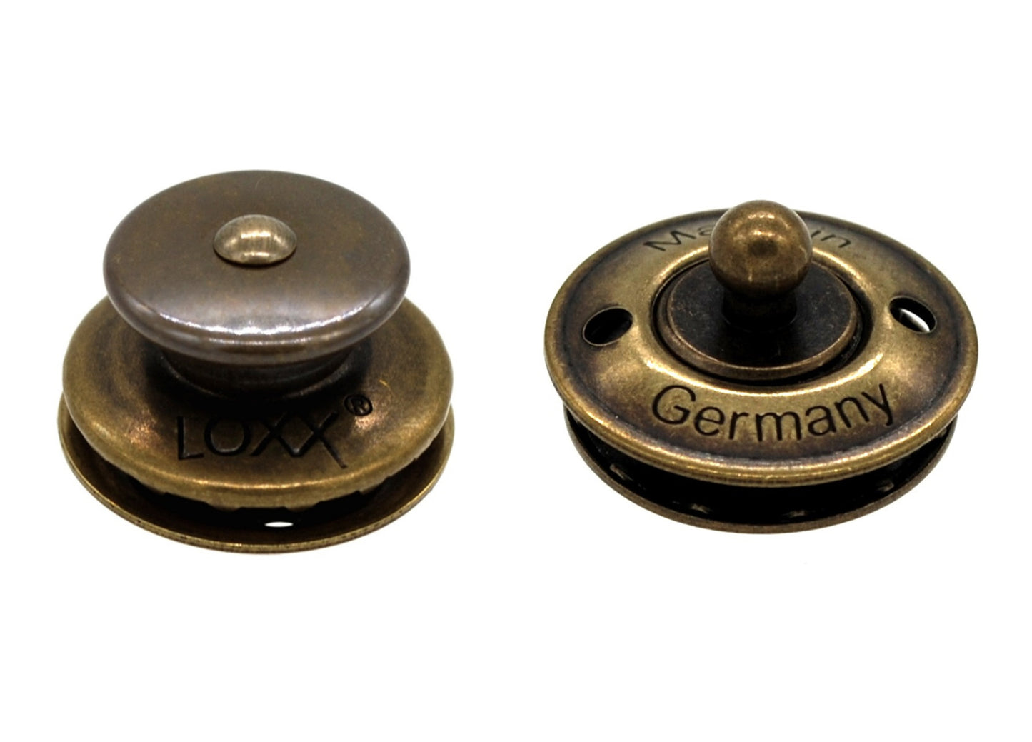 Loxx Fastener - Plain - Antique Brass (Note - Key for Installation Sold Separately)