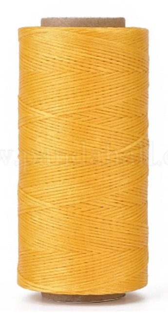 Superior Hand Sewing Thread, Golden - Waxed, Braided Polyester 260mtr