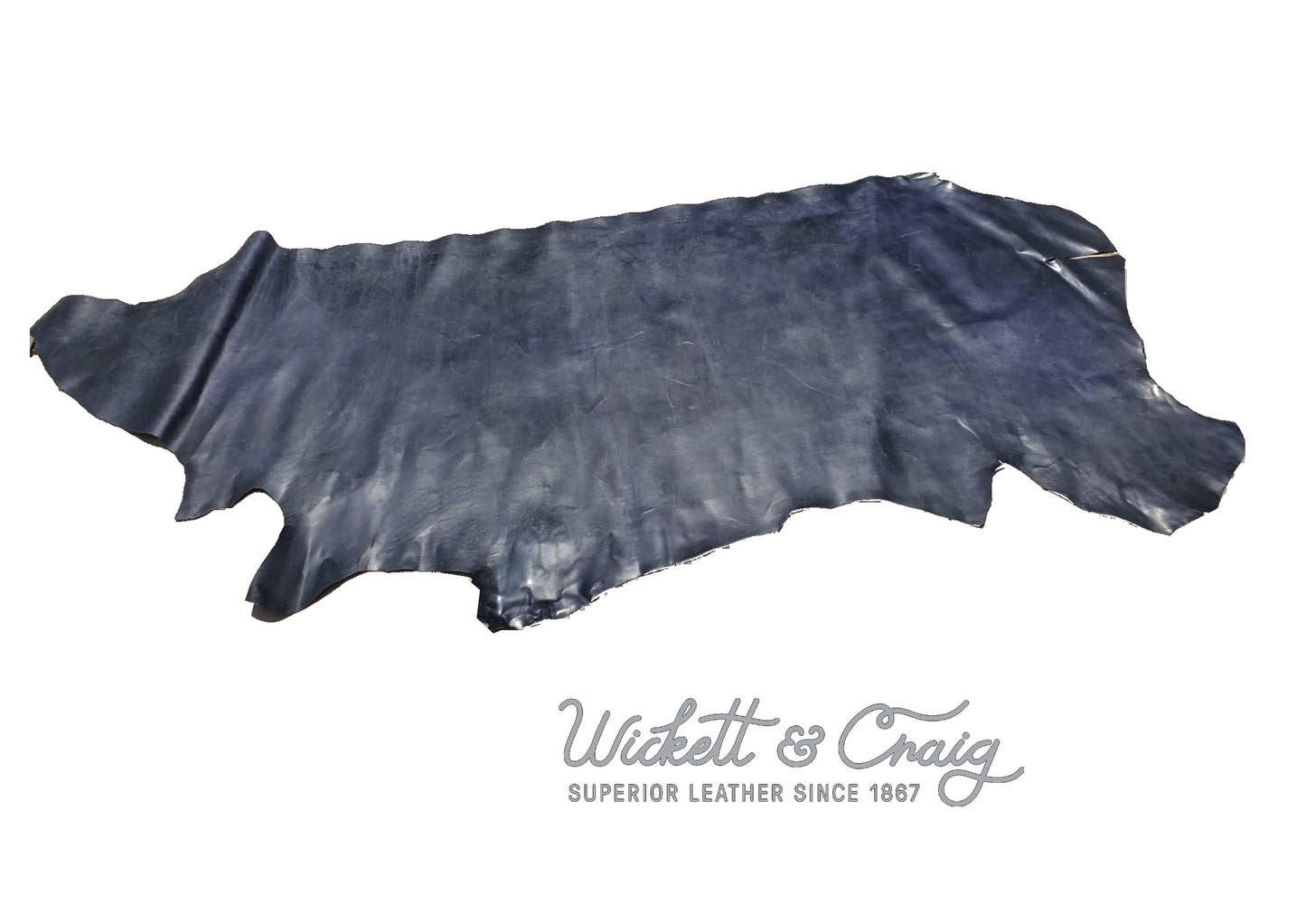 Wickett & Craig, Traditional Harness Leather side, Navy Blue