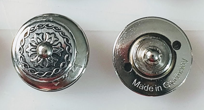 Loxx Fastener - Flower - Nickel (Note - Key for Installation Sold Separately)