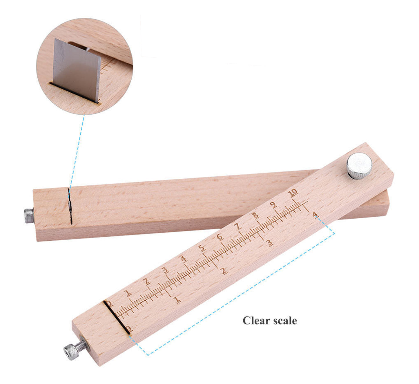 Wooden Adjustable Leather Strap Cutter