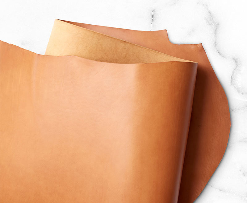 Wickett & Craig, English Bridle Leather by the square foot, Tan