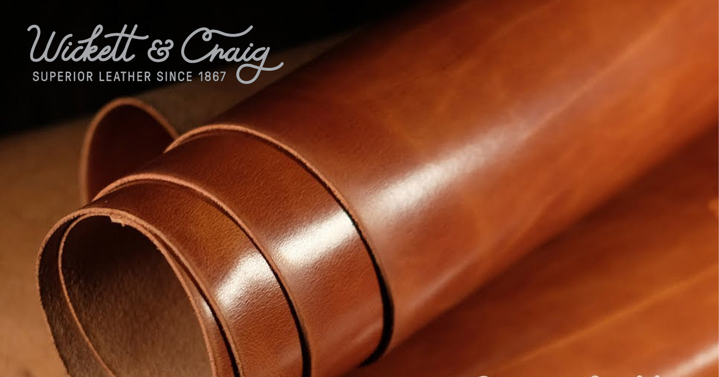 Wickett & Craig, Traditional Harness Leather side, Buck Brown