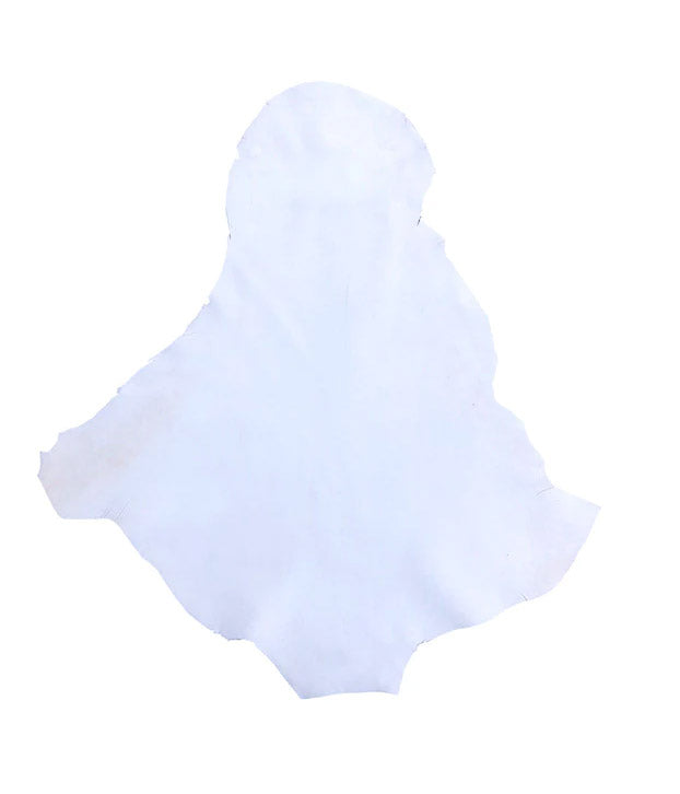 Kangaroo Hides - (Chrome Tanned) - Naked White Crusts 5.0-6.9 sq mtrs