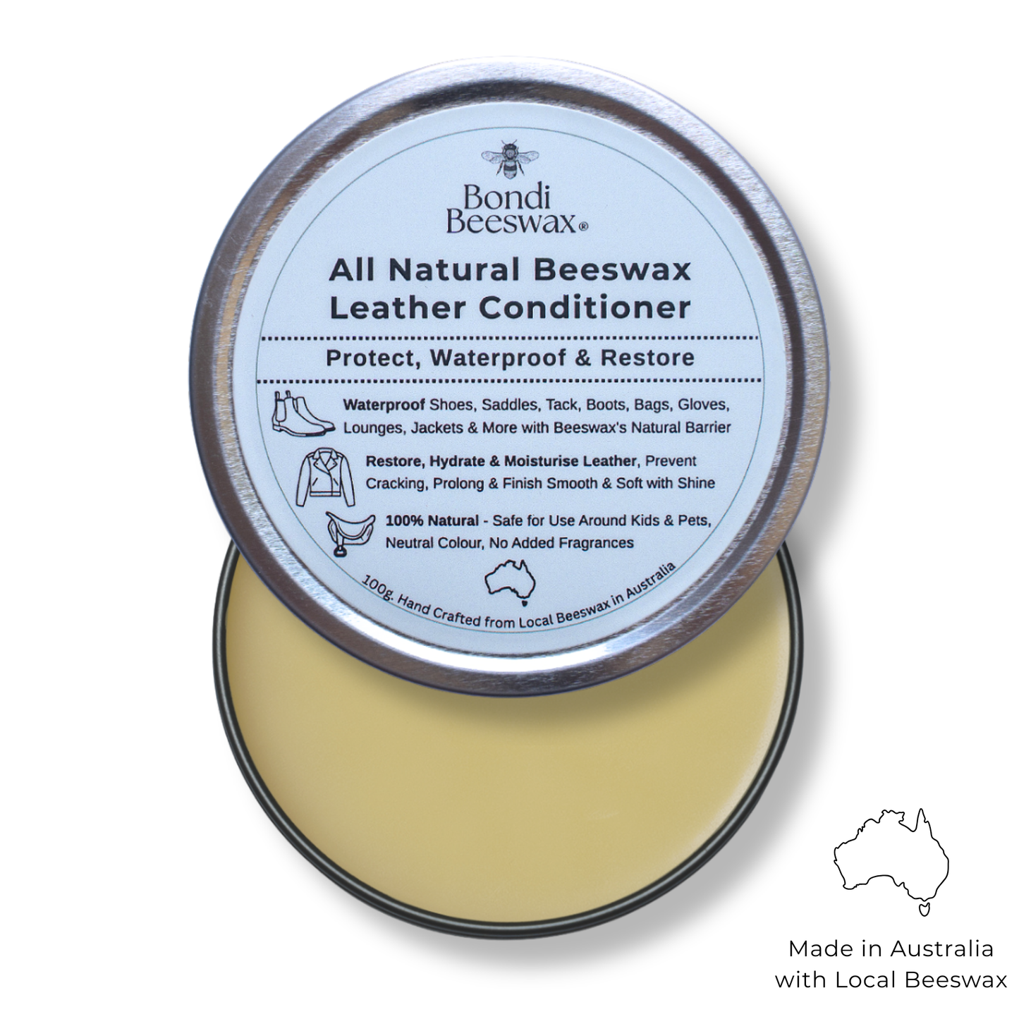 Bondi Beeswax's All Natural Beeswax Leather Conditioner