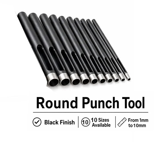 Round Hole Punches (Set of 10)
