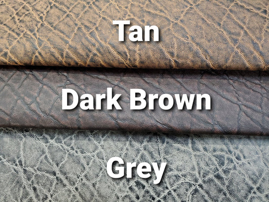 Elephant Embossed Leather Sides -  3 colors