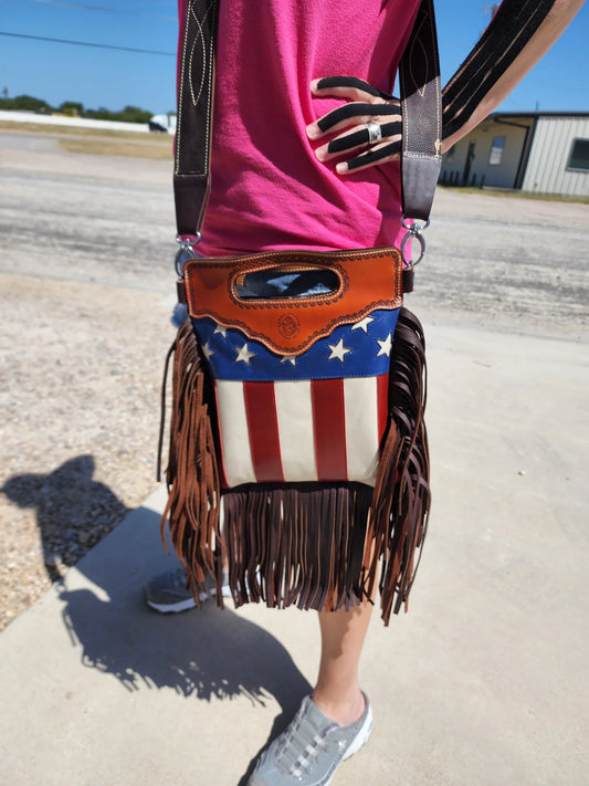 Fringy Cowhide Purse Acrylic Template Set