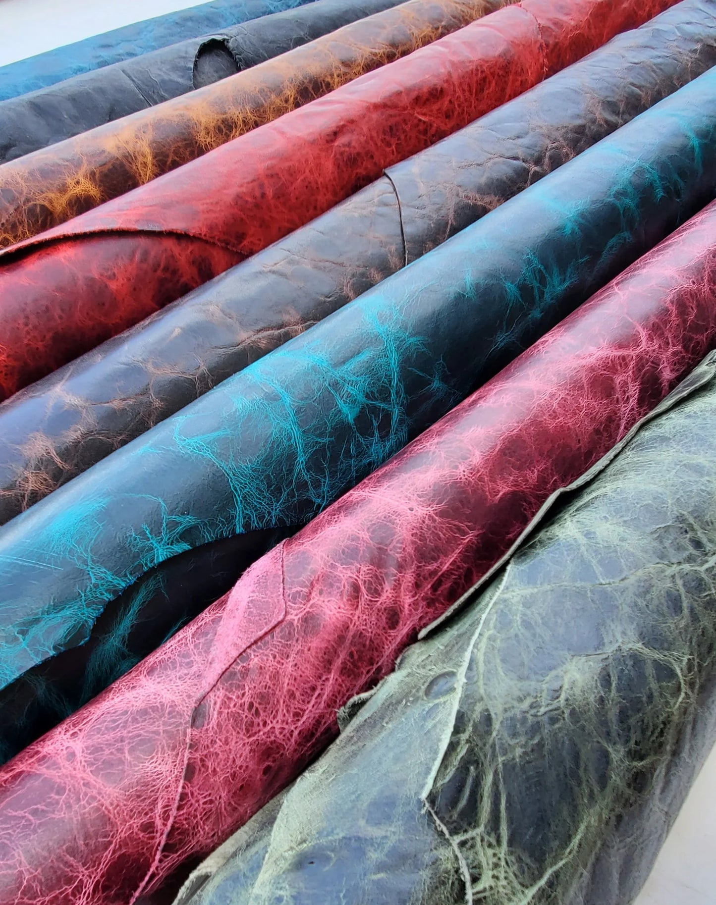 Lone Star Lineup Leather  in 7 Colors! Available Cut by the Square Foot