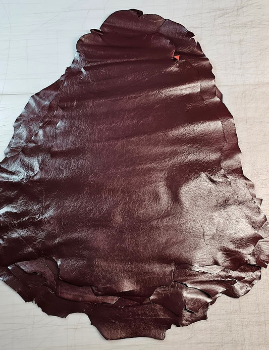 Kangaroo Hide  (Chrome Tanned) Finished - Burgundy - A Grade
