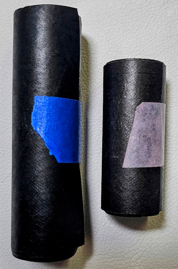 Black Tyvek, 10ft X 2.25" (for card pockets)