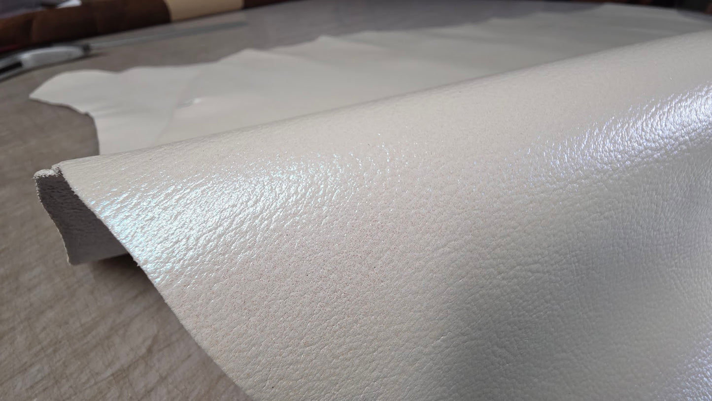 Premium Kangaroo Leather Pearlescent Blue Green finish