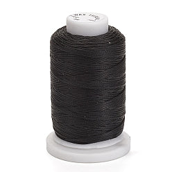 Superior Hand Sewing Thread, Black  - Waxed, 1mm Braided Polyester 70mtr spool