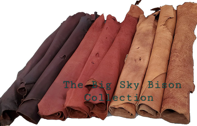 Big Sky Bison Collection - Shrunken Bison Leather