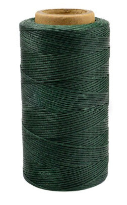 Superior Hand Sewing Thread, Dark Green - Waxed, Braided Polyester 260mtr