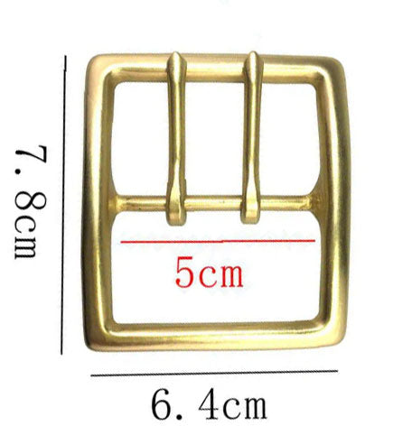 Belt Buckles Brass Double Prong