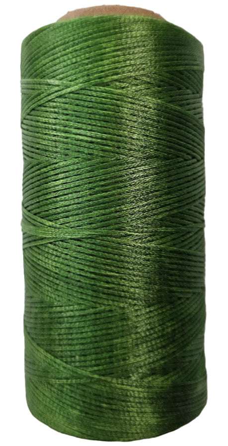 Superior Hand Sewing Thread, Green - Waxed, Braided Polyester 260mtr