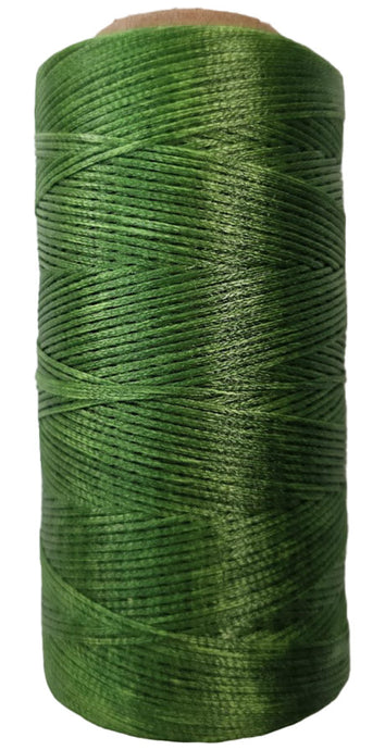 Superior Hand Sewing Thread, Green - Waxed, Braided Polyester