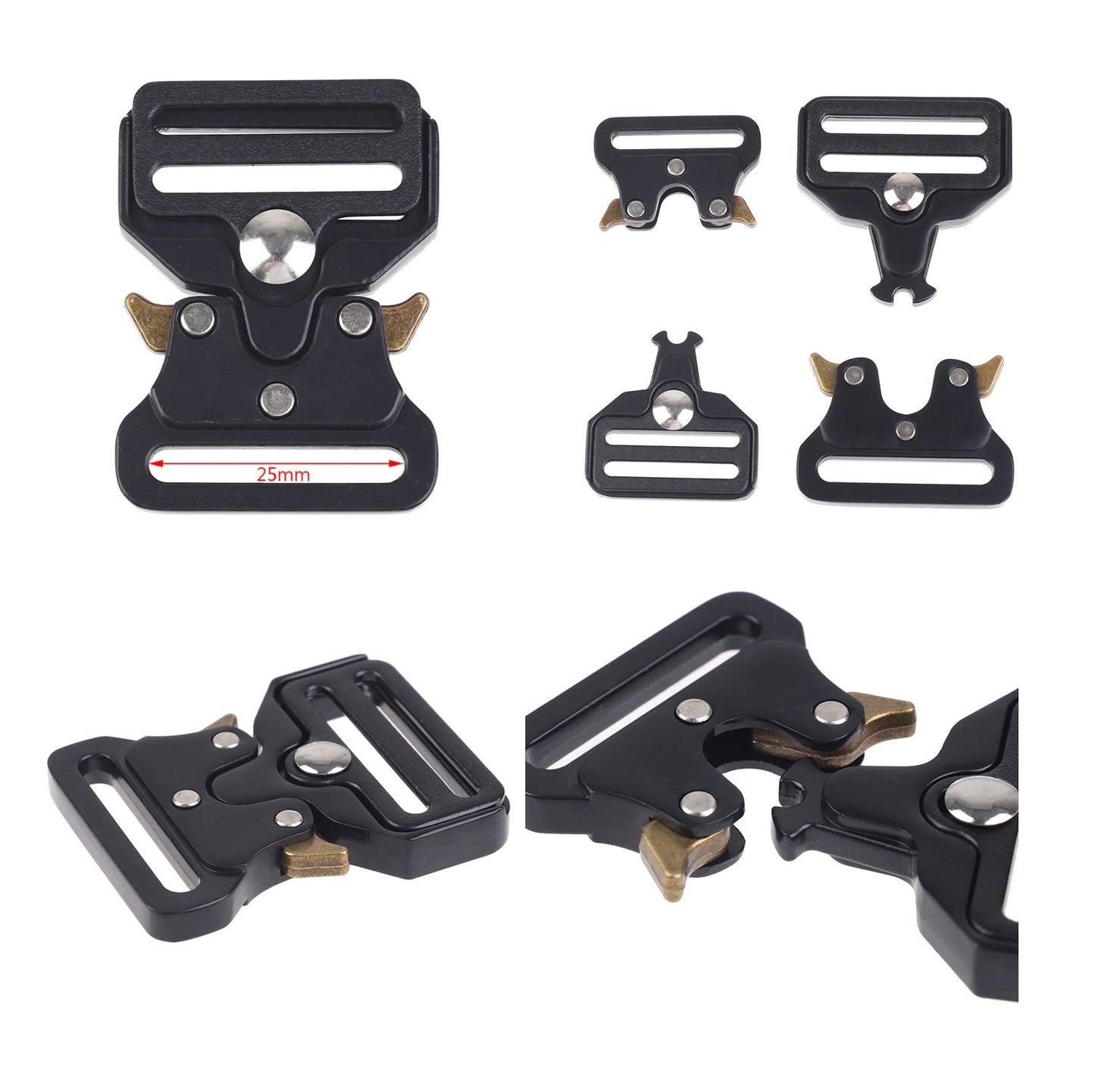Metal Strap Buckle (Quick Release)   25mm to suit our Slimline Belt Bag (Bum Bag) or anything that needs strap buckles.