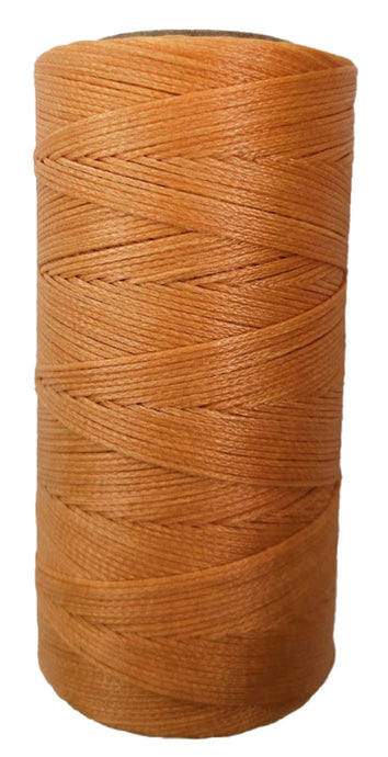 Superior Hand Sewing Thread, Orange - Waxed, Braided Polyester