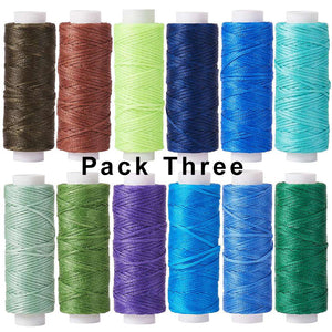 Superior Hand Sewing Thread, 12 Spool Mixed Color Packs, 0.8mm 30 metres