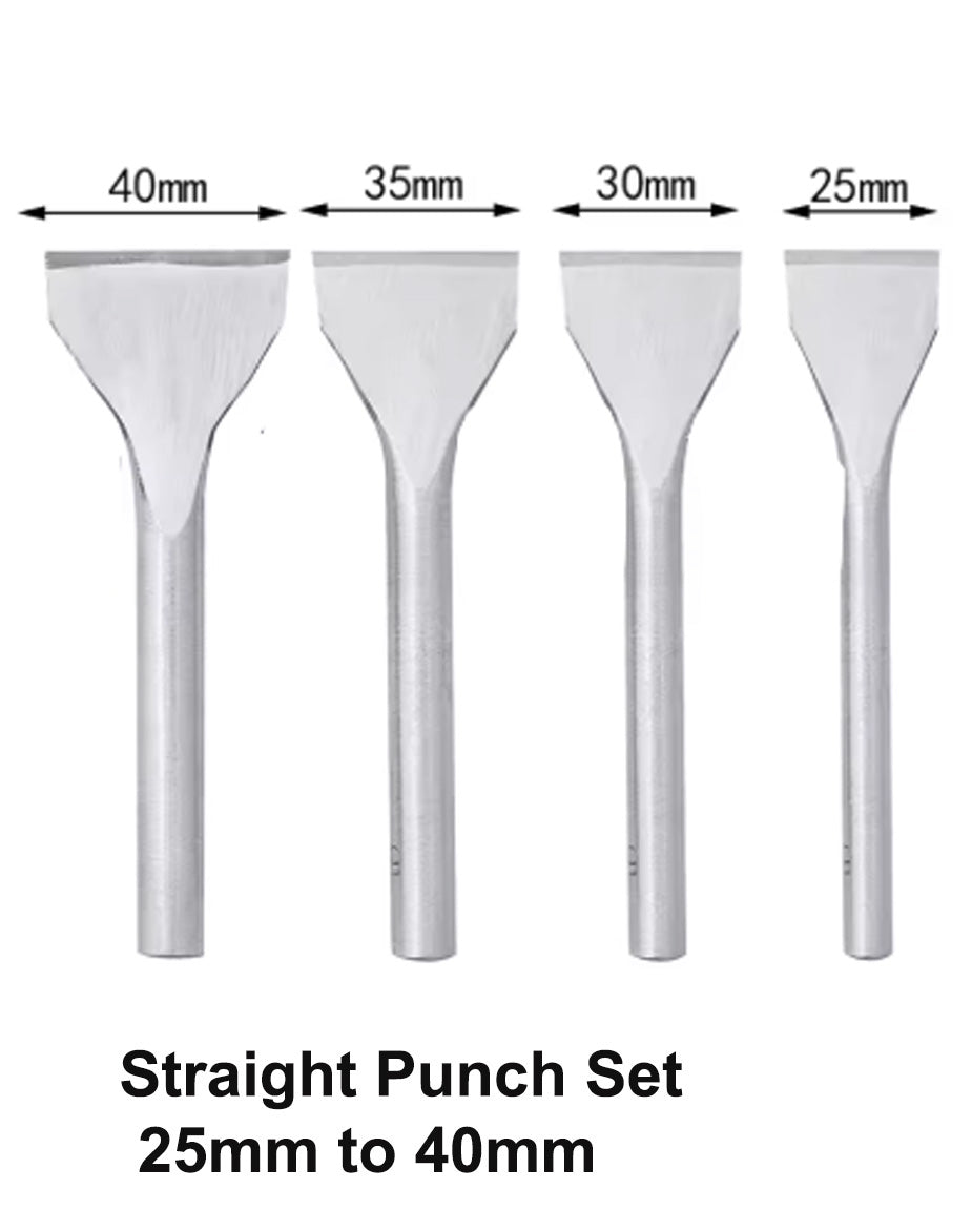Straight Punch Set Large (25mm, 30mm, 35mm, 40mm)