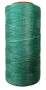 Superior Hand Sewing Thread, Turquoise Green - Waxed, Braided Polyester 260mtr