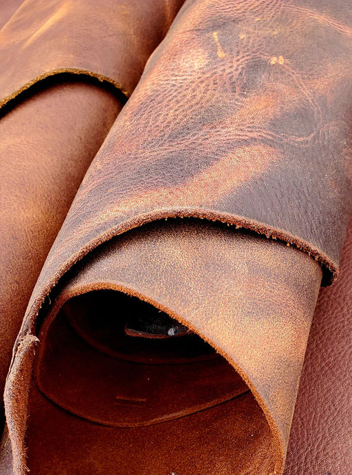 Oil-Tanned/ Pull Up Leather - Frontier