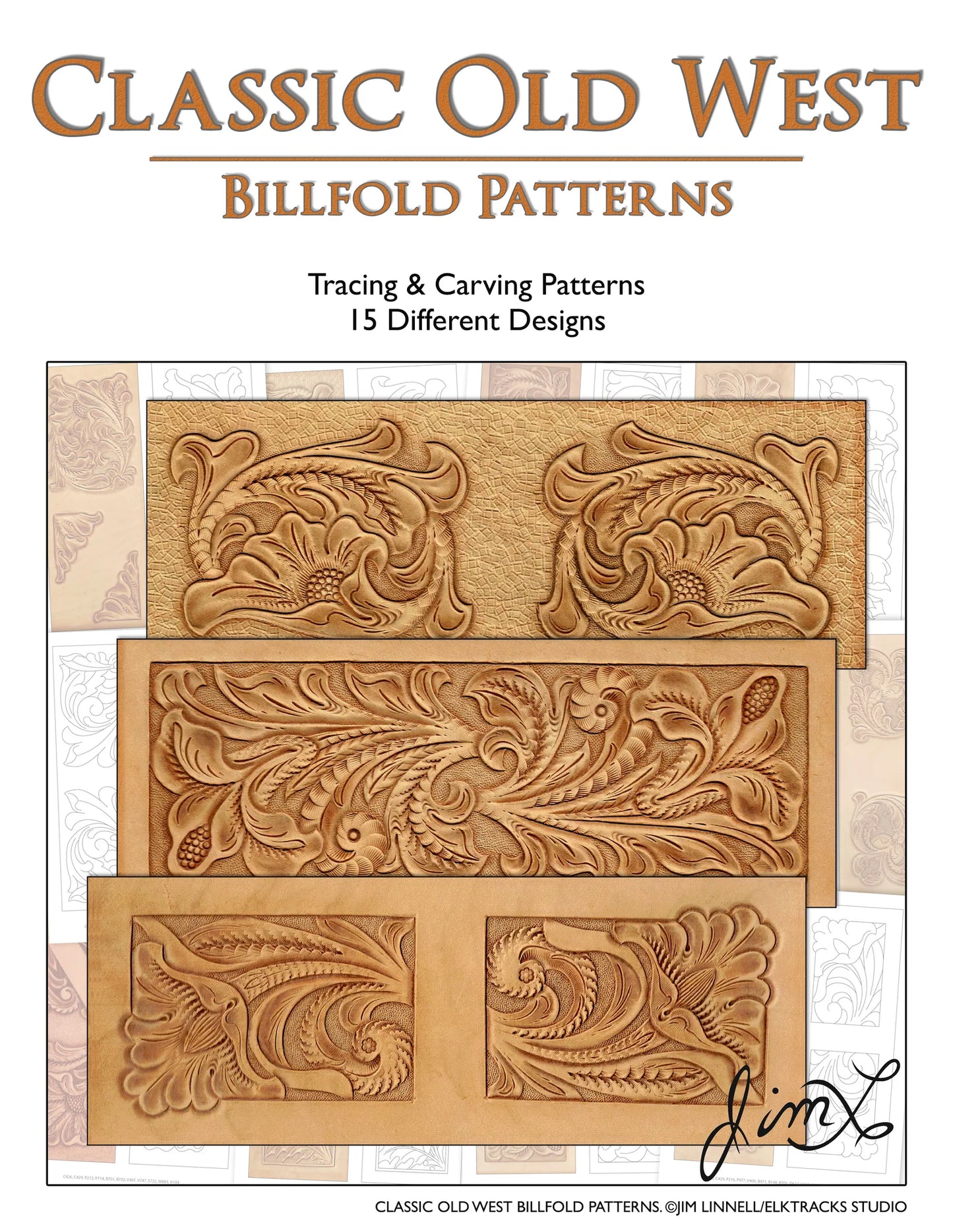 Classic Old West Billfold Patterns by Jim Linnell (Digital Download)1