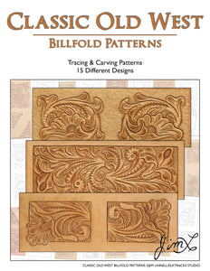 Classic Old West Billfold Patterns by Jim Linnell (Digital Download)