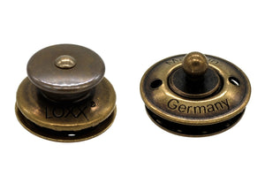 Loxx Fastener - Plain - Antique Brass (Note - Key for Installation  Sold Separately)