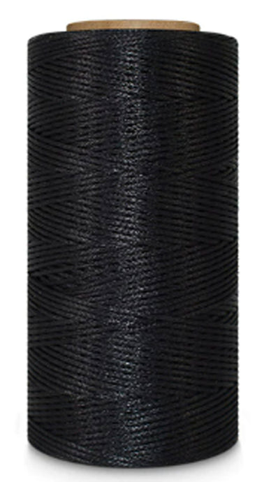 Superior Hand Sewing Thread, Black- Waxed, Braided Polyester 260mtr