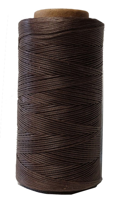 Superior Hand Sewing Thread, Brown- Waxed, Braided Polyester 260mtr