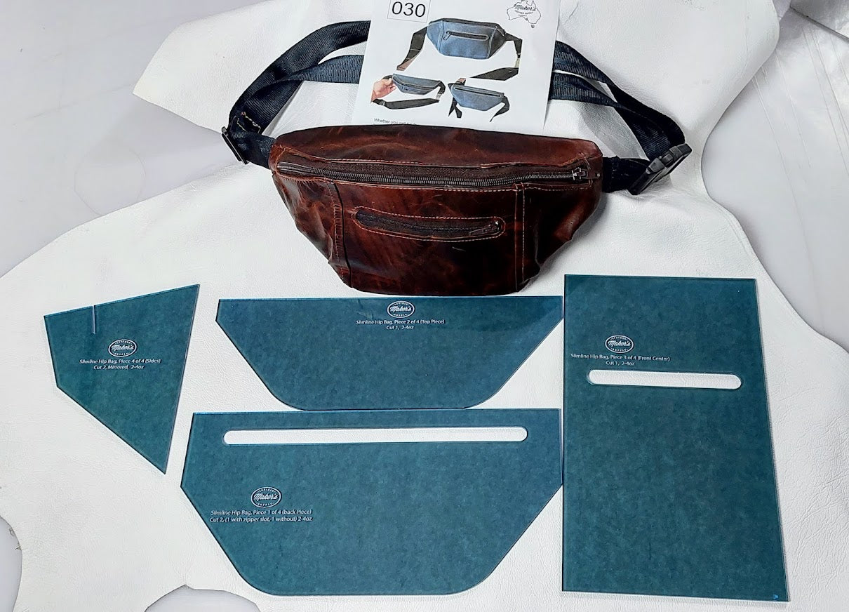 Slim Line Belt Bag (Bum Bag) Template Set – Maker's Leather Supply