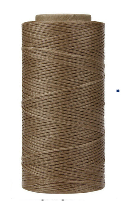 Superior Hand Sewing Thread, Light Brown- Waxed, Braided Polyester 260mtr