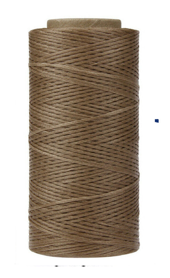 Superior Hand Sewing Thread, Light Brown- Waxed, Braided Polyester