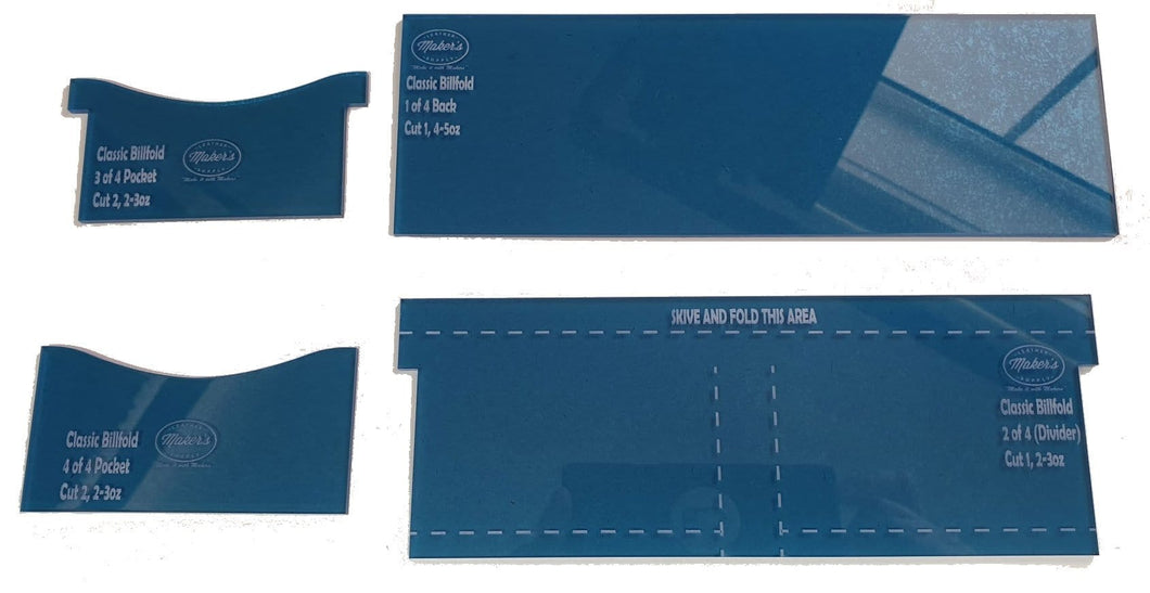 Classic Billfold Wallet Template Set